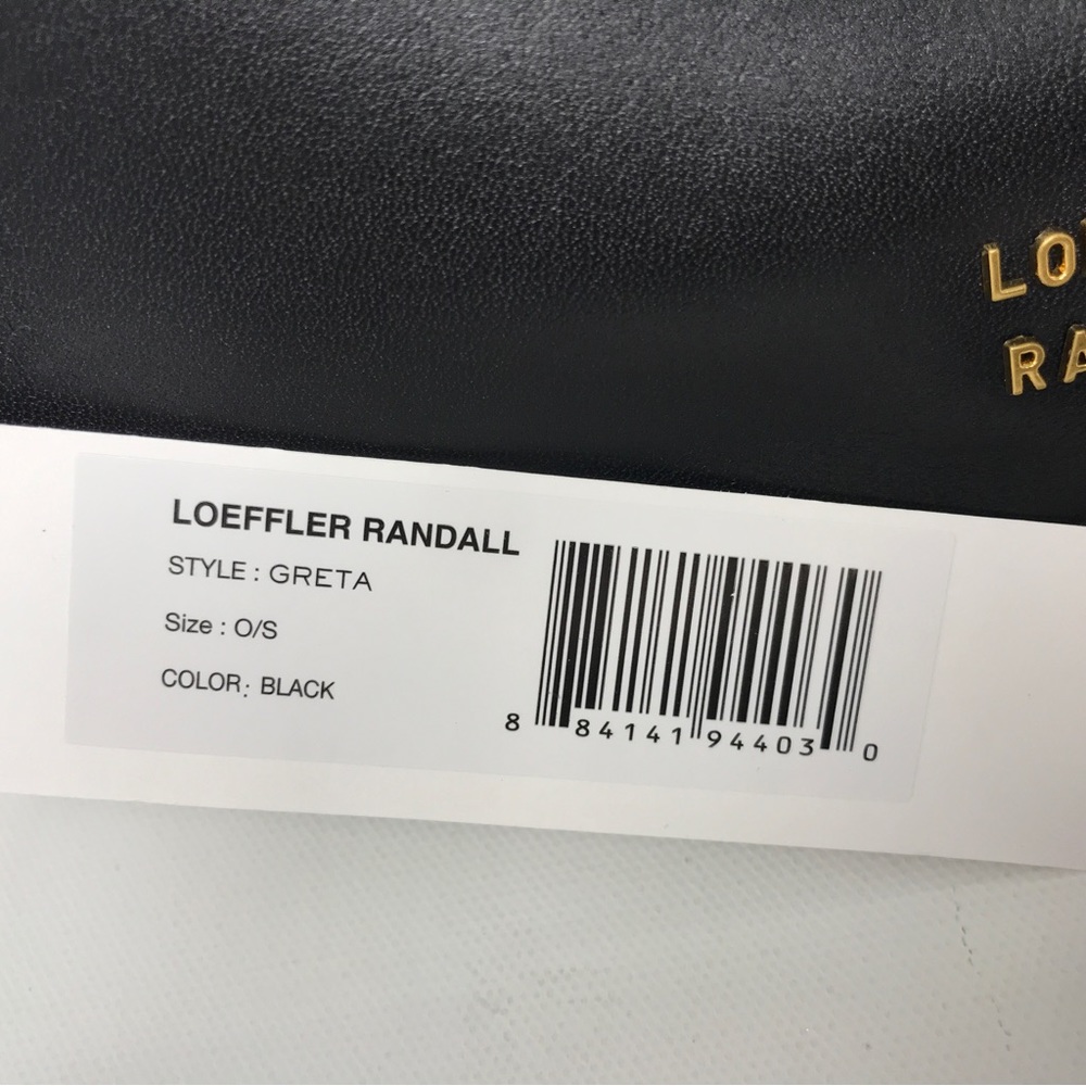 Loeffler Randall Greta Leather Shoulder Bag, Size M - Black/Gold Women's - Picture 7 of 16